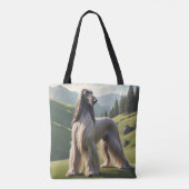Afghan Hound Elegante Tasche (Rückseite)