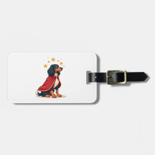 Afghan Hound Elegantes Weihnachten Gepäckanhänger