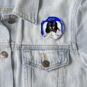 Afghan Hound Engel Button (Beispiel)