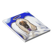 Afghan Hound Engel Notizblock (angewinkelt)