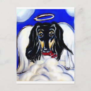 Afghan Hound Engel Postkarte