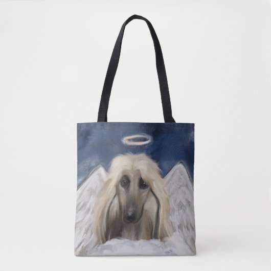 Afghan Hound Engel Tasche (Vorderseite)