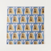 Afghan Hound Engel Wandteppich (Vorderseite)