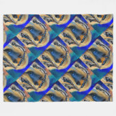 Afghan Hound Fleecedecke (Vorderseite (Horizontal))