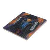 Afghan Hound Fliese (Seite)