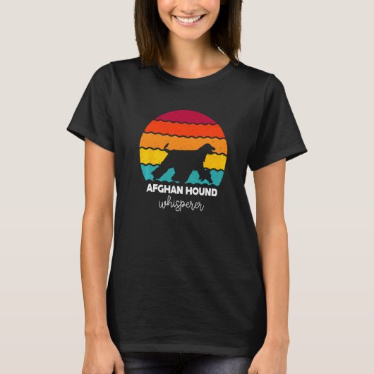 Afghan-Hound-Flüsterer T-Shirt (Vorderseite)