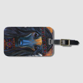 Afghan Hound Gepäckanhänger (Vorderseite (Horizontal))