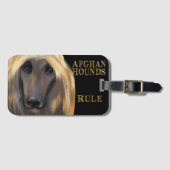 AFGHAN HOUND GEPÄCKANHÄNGER (Vorderseite (Horizontal))