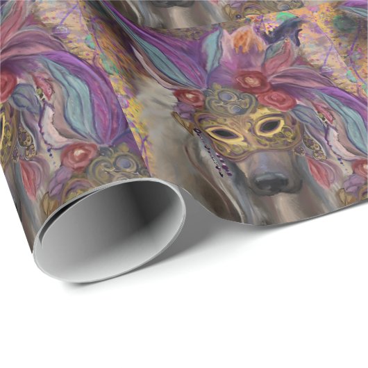 AFGHAN HOUND GESCHENKPAPIER (Rolleneckpunkt)