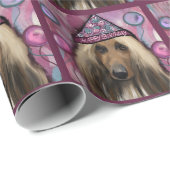 Afghan Hound Geschenkpapier (Rolleneckpunkt)