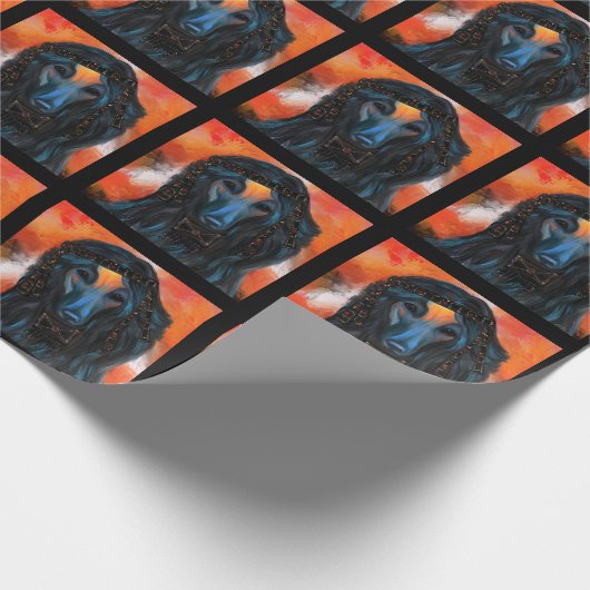 Afghan Hound Geschenkpapier (Ecke)