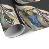 Afghan Hound Geschenkpapier (Rolleneckpunkt)