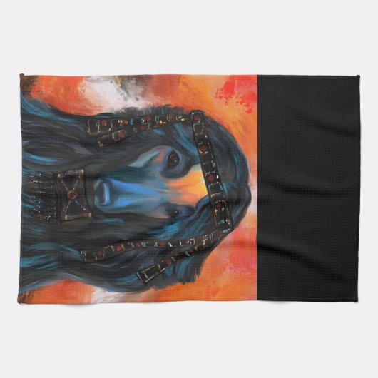 Afghan Hound Geschirrtuch (Horizontal)