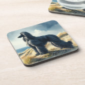 Afghan Hound Getränkeuntersetzer (Linke Seite)