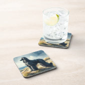 Afghan Hound Getränkeuntersetzer (Rechte Seite)