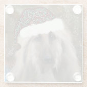 Afghan Hound Glasuntersetzer (Rückseite)