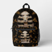 AFGHAN HOUND GOLD BEDRUCKTER RUCKSACK (Vorderseite)