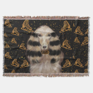 AFGHAN HOUND GOLD  DECKE