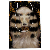 AFGHAN HOUND GOLD  MITTLERE GESCHENKTÜTE (Vorderseite)