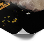 AFGHAN HOUND GOLD  POSTER (Ecke)