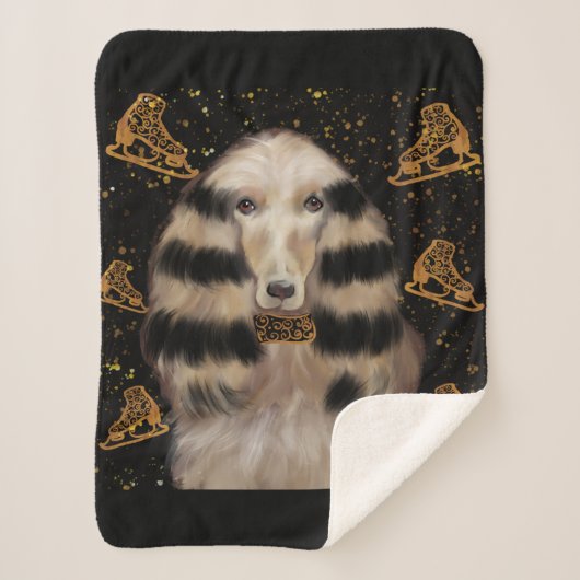AFGHAN HOUND GOLD  SHERPADECKE (Vorderseite)