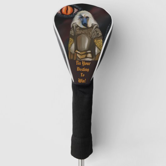 Afghan Hound Golf Headcover (Vorderseite)