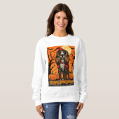 Afghan Hound Happy Howloween Sweatshirt (Vorne ganz)