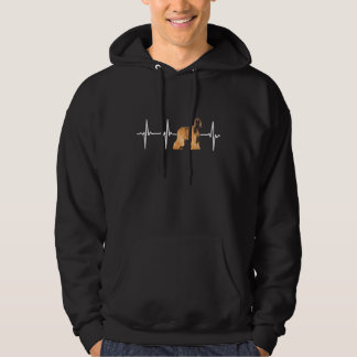 Afghan Hound Heartbeat Liebe Mein Hund Hoodie