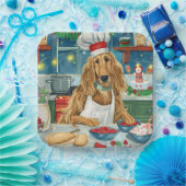 Afghan Hound Holiday Baking: Feierliche Weihnachte Pappteller (Party)