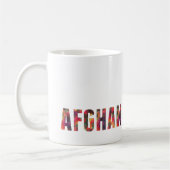 Afghan Hound Hund farbenfrohe grafische Multi-Tass Kaffeetasse (Links)