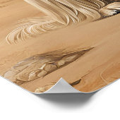 Afghan Hound - Hundekunst drucken Poster (Ecke)