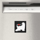 Afghan Hound I Liebe (Herz) Magnet (In Situ (Geschirrspüler))