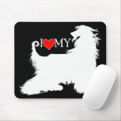 Afghan Hound I Liebe (Herz) Mousepad (Mit Mouse)