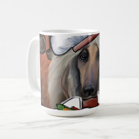 Afghan Hound Kaffeetasse (Vorderseite Links)