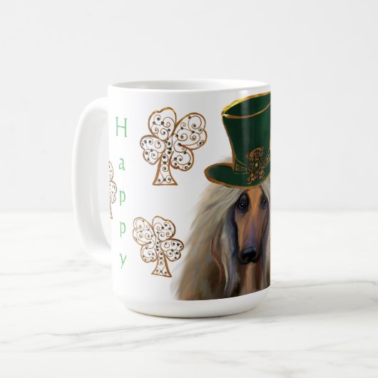 AFGHAN HOUND KAFFEETASSE (Vorderseite Links)