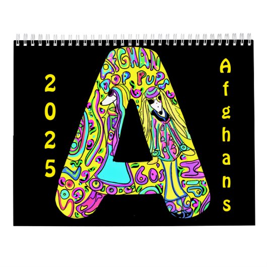 Afghan Hound Kalender (Rückseite)