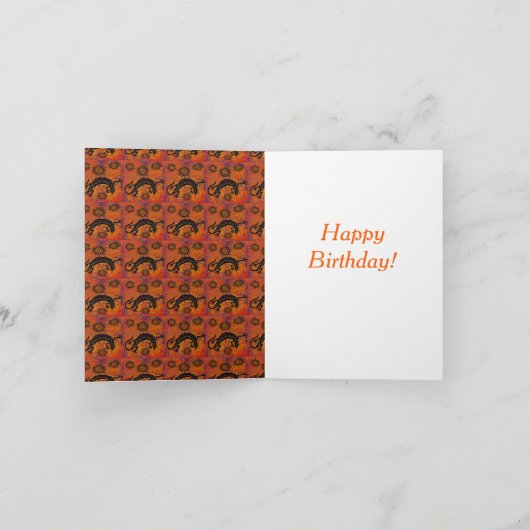 Afghan Hound Karte (Innenseite)