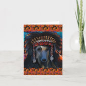 Afghan Hound Karte (Vorderseite)