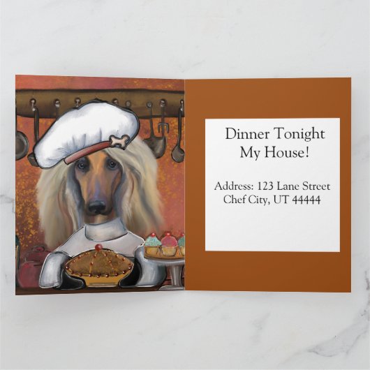 AFGHAN HOUND KARTE (Innenseite)