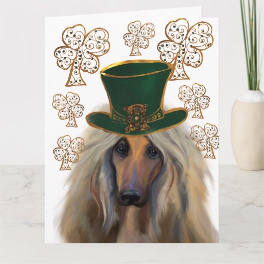 AFGHAN HOUND KARTE (Vorderseite)