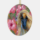 Afghan Hound Keramik Ornament (Rechts)