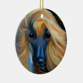 Afghan Hound Keramik Ornament (Rechts)