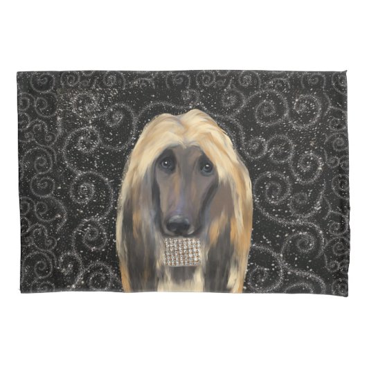 AFGHAN HOUND  KISSENBEZUG (Vorderseite)