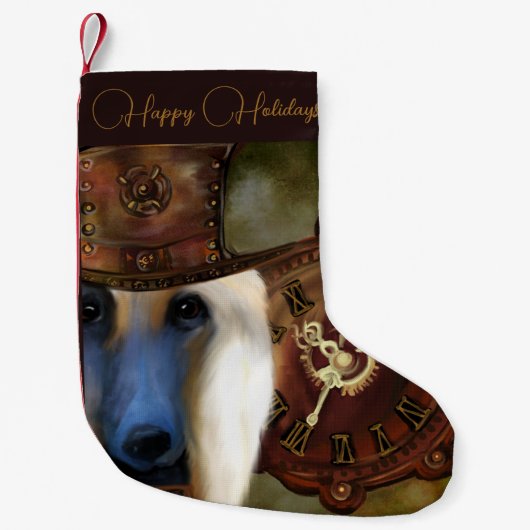 Afghan Hound Kleiner Weihnachtsstrumpf (Vorderseite)