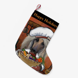 Afghan Hound Koch Kleiner Weihnachtsstrumpf