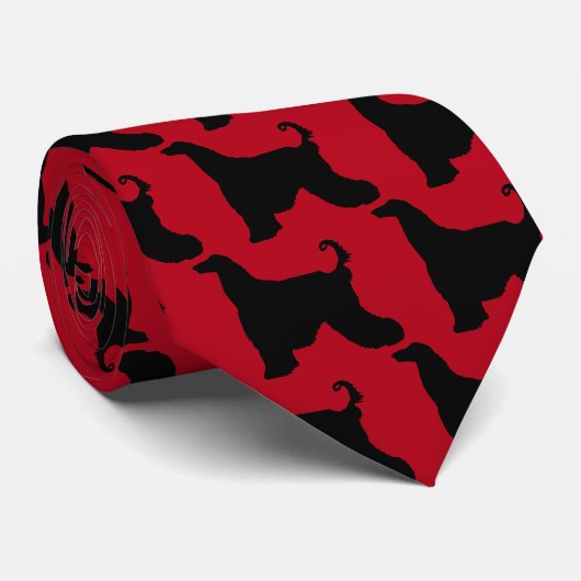 Afghan Hound Krawatte (Gerollt)