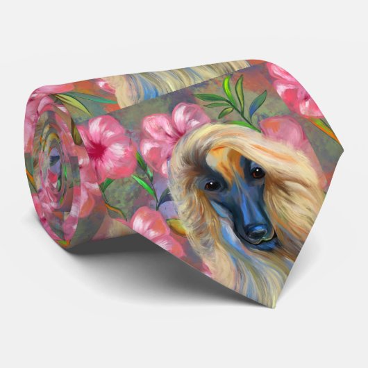 Afghan Hound    Krawatte (Gerollt)