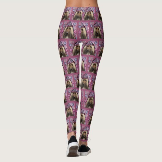 Afghan Hound Leggings (Rückseite)