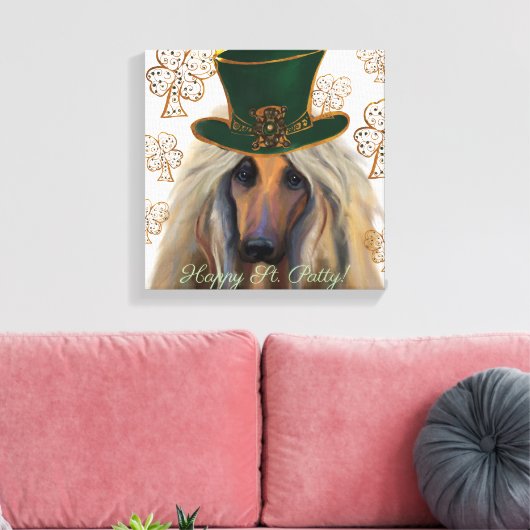 AFGHAN HOUND LEINWANDDRUCK (Insitu (Wohnzimmer))
