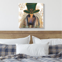 AFGHAN HOUND LEINWANDDRUCK